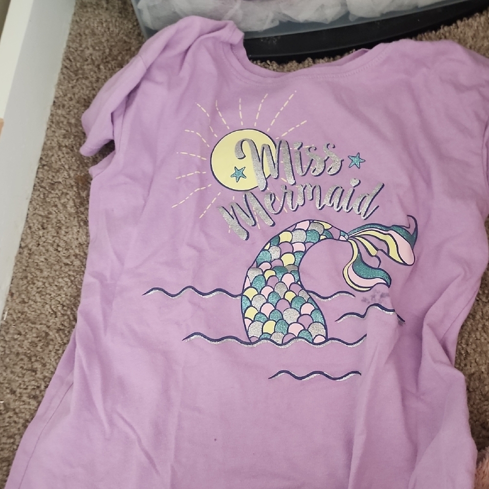 Purple Miss Mermaid Graphic Tee